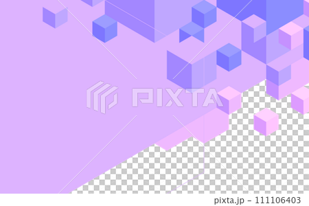 purple cube geometric pattern background 111106403
