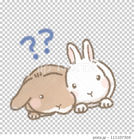 Hatena rabbit illustration Hatena rabbit illustration 111107309