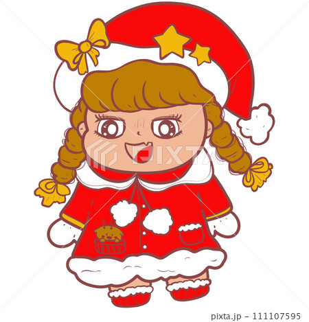 The illustration of a girl 111107595