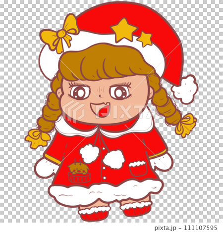 The illustration of a girl 111107595