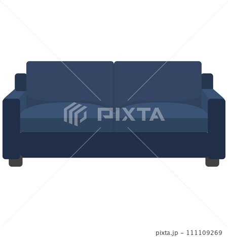 おしゃれなリビングにおけるソファのイラスト素材 ベクター おしゃれなリビングにおけるソファのイラスト素材 ベクター 111109269