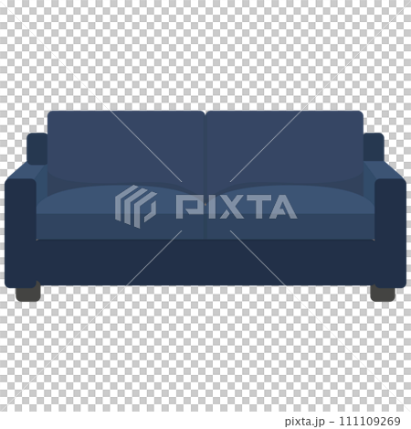 おしゃれなリビングにおけるソファのイラスト素材 ベクター おしゃれなリビングにおけるソファのイラスト素材 ベクター 111109269