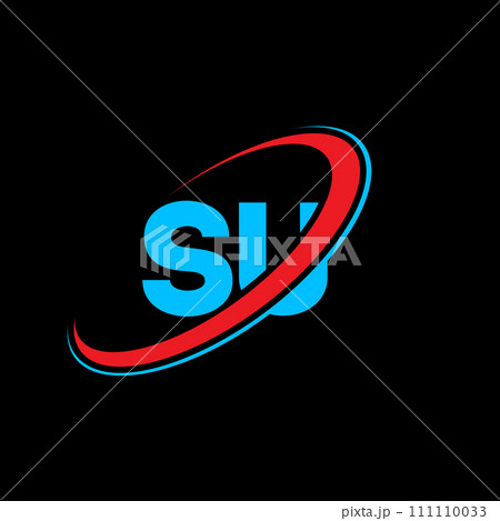 SU S U letter logo design. Initial letter SU linked circle uppercase monogram logo red and blue. SU logo, S U design. su, s u SU S U letter logo design. Initial letter SU linked circle uppercase monogram logo red and blue. SU logo, S U design. su, s u 111110033