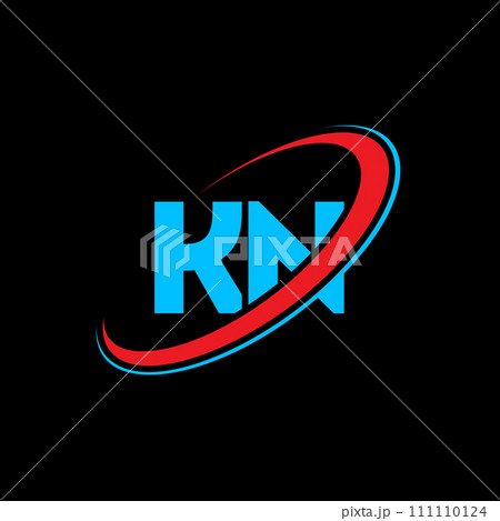 KN K N letter logo design. Initial letter KN linked circle uppercase monogram logo red and blue. KN logo, K N design. kn, k n KN K N letter logo design. Initial letter KN linked circle uppercase monogram logo red and blue. KN logo, K N design. kn, k n 111110124