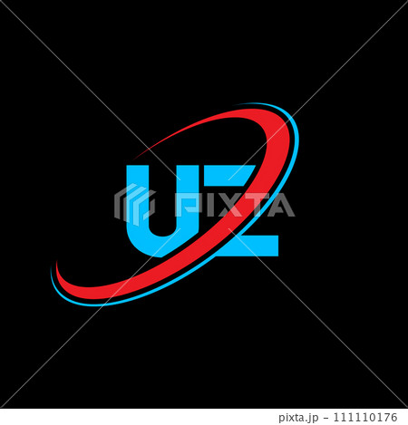 UZ U Z letter logo design. Initial letter UZ linked circle uppercase monogram logo red and blue. UZ logo, U Z design. uz, u z UZ U Z letter logo design. Initial letter UZ linked circle uppercase monogram logo red and blue. UZ logo, U Z design. uz, u z 111110176