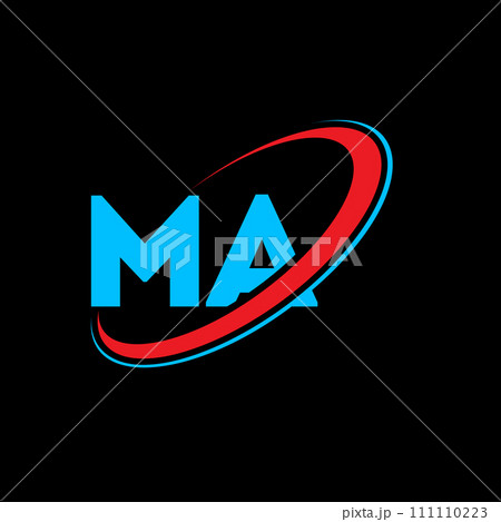 MA M A letter logo design. Initial letter MA linked circle uppercase monogram logo red and blue. MA logo, M A design. ma, m a MA M A letter logo design. Initial letter MA linked circle uppercase monogram logo red and blue. MA logo, M A design. ma, m a 111110223