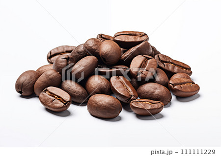 Coffee beans isolated on white background. Close up Coffee beans isolated on white background. Close up 111111229