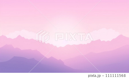 Abstract landscape with purple mountains and pink sky. Minimalistic gradient abstract background. Ideal for graphic design, web design, or as a background for presentations Abstract landscape with purple mountains and pink sky. Minimalistic gradient abstract background. Ideal for graphic design, web design, or as a background for presentations 111111568