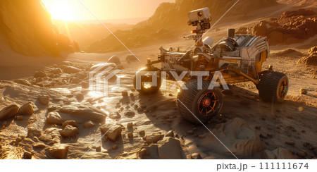 Mars rover exploring the planet 111111674