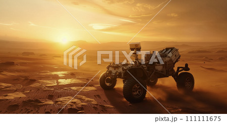 Mars rover exploring the planet 111111675