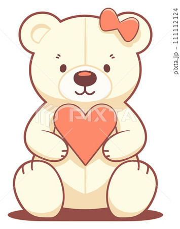 Teddy Bear with Heart Charm 111112124