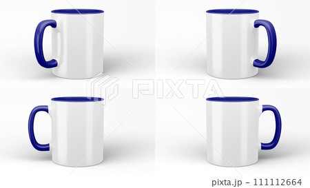 11oz two-tone mugs on isolated background. 111112664