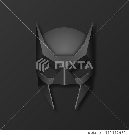 Vector Black Super Hero Mask. Face Character,...のイラスト素材 [111112923] - PIXTA