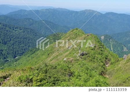 白山観光新道 仙人窟の尾根 白山観光新道 仙人窟の尾根 111113359