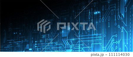 Abstract futuristic circuit computer internet technology board business dark background 111114030