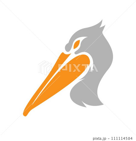 Pelican bird logo design 111114584
