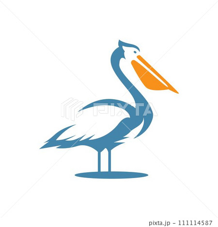 Pelican bird logo design 111114587