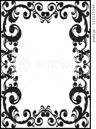 ゴシック調フレーム。西洋風額縁。(A4縦) ゴシック調フレーム。西洋風額縁。(A4縦) 111115544