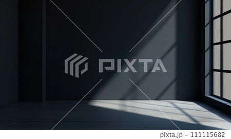 AI-generated content. Abstract Black Studio Background For Product Presentation 111115682