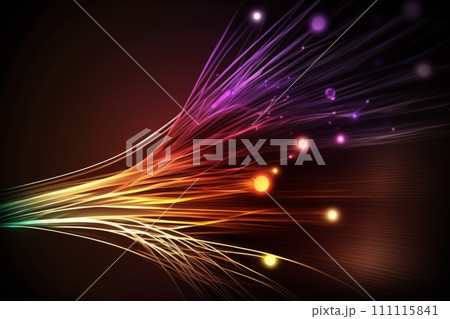 Abstract Colorful Fiber Optic Background for Designers and Creatives, Generative AI Abstract Colorful Fiber Optic Background for Designers and Creatives, Generative AI 111115841