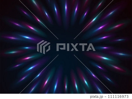 Blue purple neon round laser rays abstract tech background Blue purple neon round laser rays abstract tech background 111116973
