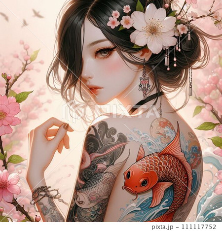 和彫りの入った妖艶な女性3 111117752