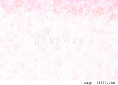 花柄と和紙背景 花柄と和紙背景 111117766