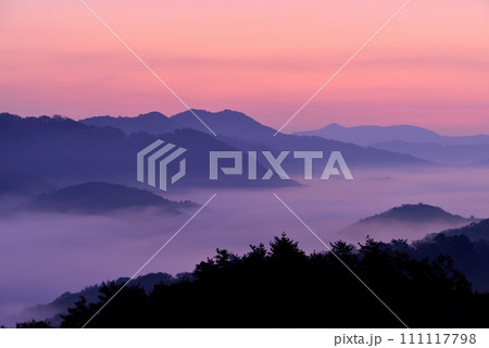 田之原展望台からの美郷町の両国おろし（雲海） 111117798