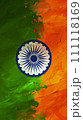 Abstract Indian Flag Painting - Vivid Independence Day Tribute 111118169