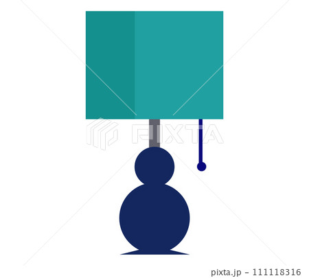 Abstract blue human silhouette with square head under turquoise shade. Simplistic representation of person in contemplation or waiting. Modern minimalist style vector illustration. Abstract blue human silhouette with square head under turquoise shade. Simplistic representation of person in contemplation or waiting. Modern minimalist style vector illustration. 111118316