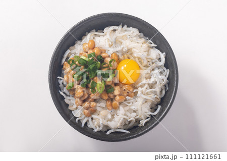 しらす納豆ごはん 111121661