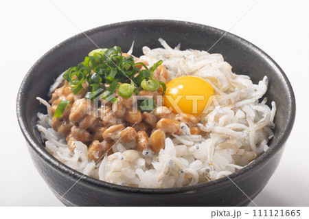 しらす納豆ごはん 111121665