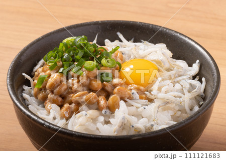 しらす納豆ごはん 111121683