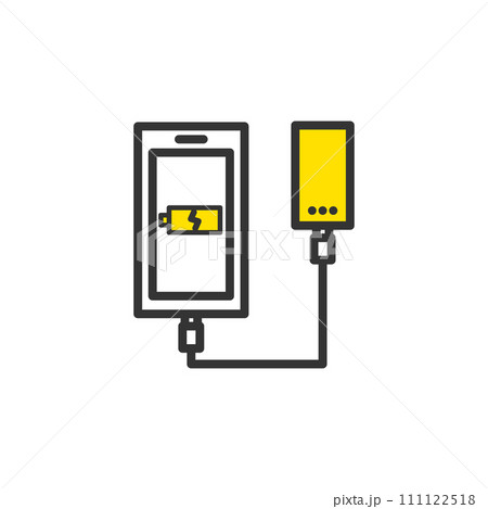 充電器とスマートフォン 111122518