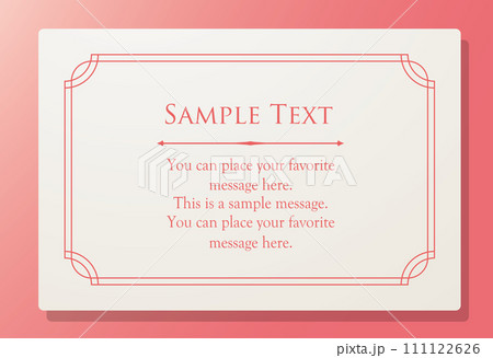 大人かわいいアンティークフレーム 111122626