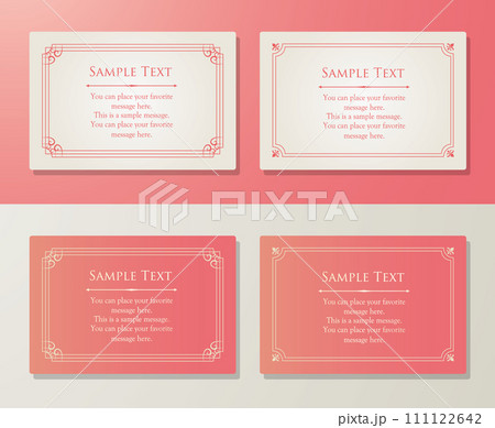 大人かわいいアンティークフレーム 111122642