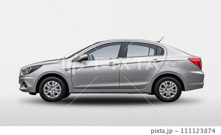 AI-generated content. A car on a white background, isolated 111123874