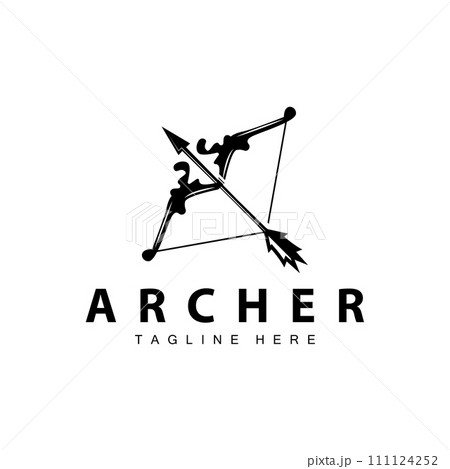 Archer logo vector vintage design old inspiration archer tool arrow template brand 111124252