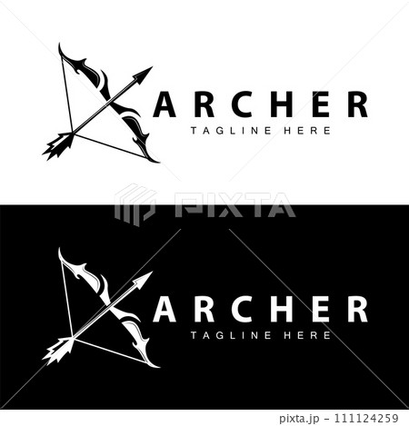 Archer logo vector vintage design old inspiration archer tool arrow template brand 111124259