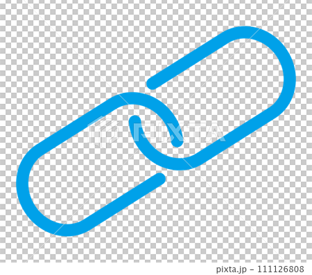 Link clip icon blue 111126808