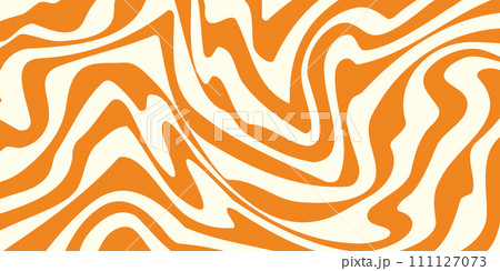 Caramel background with wavy stripes. Peanut butter texture. Butterscotch candy pattern Caramel background with wavy stripes. Peanut butter texture. Butterscotch candy pattern 111127073
