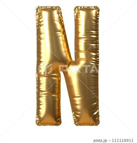 Gold Balloon Letter N 111128911