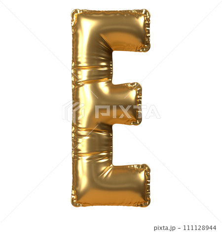 Gold Balloon Letter E 111128944