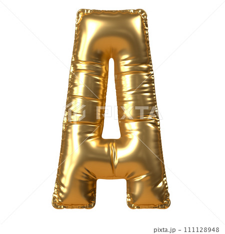 Gold Balloon Letter A 111128948