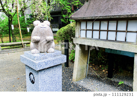 【京都】春の岡﨑神社 神札納所の狛うさぎ 【京都】春の岡﨑神社 神札納所の狛うさぎ 111129231
