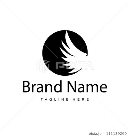 Wing logo black silhouette design simple minimalist bird wings vector illustration template Wing logo black silhouette design simple minimalist bird wings vector illustration template 111129260