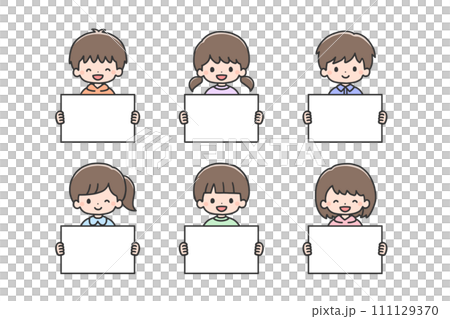 children with boards 111129370