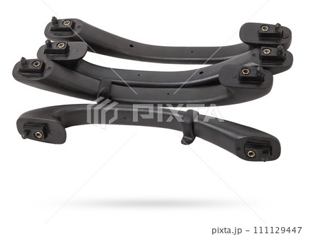 Vehicle interior grab handle on white isolated background. Auto service industry. Spare parts catalog. 111129447