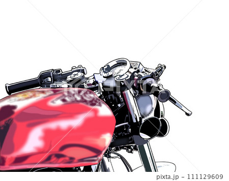 赤いオートバイ 111129609