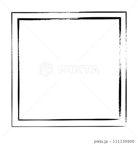 Frame border, square grunge shape icon, vertical rectangle decorative doodle element for design in vector illustration Frame border, square grunge shape icon, vertical rectangle decorative doodle element for design in vector illustration 111130900